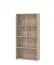 Regal mit vier Fächer Knide 06, Farbe: Eiche Grau, ABS-Kantenschutz, Bücherregal, hochwertige Verarbeitung, Maße: 142 x 70 x 24,5 cm, für Wohnzimmer