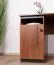 Schreibtisch Mojokerto 06, Farbe: Walnuss / Schwarz - Abmessungen: 77 x 160 x 60 cm (H x B x T)