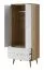 Schrank Maryhill 11, Farbe: Eiche Riviera / Weiß - Abmessungen: 197 x 80 x 56 cm (H x B x T)