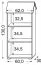 Kinderzimmer - Bücherregal Daniel 02, Farbe: Weiß / Grün - 130 x 62 x 30 cm (H x B x T)