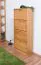 Schuhschrank Kiefer Vollholz massiv Erlefarben Junco 210 - Abmessungen: 150 x 70 x 30 cm (H x B x T)