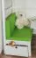 Sitzkissen 2er-Set für Kinderbett / Etagenbett / Funktionsbett Tim - Farbe: Grün