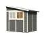Gartenhaus mit Pultdach, Farbe: Terragrau, Grundfläche: 4,18 m²