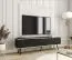 TV-Möbel / TV-Board mit zwei Kippfächern Horsham 33, Farbe: Schwarzer Marmor, Push-to-open Funktion, aus hochwertigen Materialien, ABS-Kantenschutz