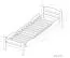 Einzelbett "Easy Premium Line" K1/2n, Buche Vollholz massiv kirschrot lackiert - Liegefläche: 90 x 200 cm