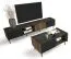 Couchtisch Mairenke 11, Farbe: Walnuss / Schwarz matt - Abmessungen: 99 x 58 x 47 cm (B x T x H)