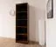 Regal Mojokerto 13, Farbe: Walnuss / Schwarz - Abmessungen: 194 x 60 x 39 cm (H x B x T)