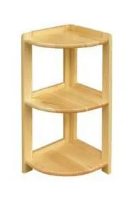 Regal, Küchenregal, Wohnzimmerregal, Bücherregal - 40 cm breit, Kiefer Holz-Massiv, Farbe: Natur Abbildung