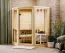 Sauna Tirreni | 38 mm Wandstärke | Nordische Fichte | 159 x 159 x 210 cm | 2 Superior Liegen | mit Klarglas Tür | inkl. Kopfstütze | Steck-Schraubsystem