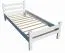 Jugendbett Henry 10, Farbe: Weiß, Buche massiv - Liegefläche: 140 x 200 cm (B x L)