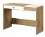 Schreibtisch Sirte 10, Farbe: Eiche / Weiß / Grau matt - Abmessungen: 82 x 120 x 50 cm (H x B x T)