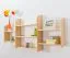 Hängeregal, Wandregal, Bücherregal - 150 cm breit, Kiefer Massivholz, Farbe: Natur Abbildung