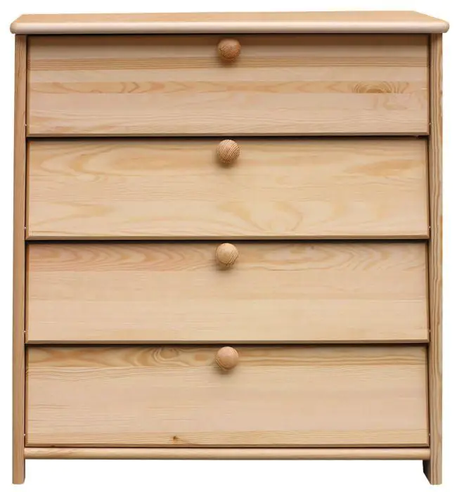 Schuhschrank Schuhkommode Holz massiv, Farbe: Natur 80x72x40 cm, für Garderobe, Vorzimmer, Flur Abbildung