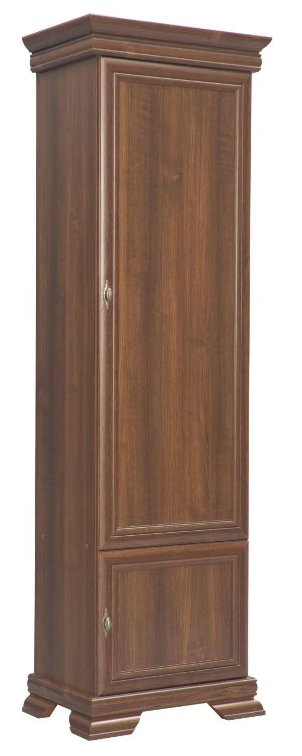 Büro - Schrank schmal, Farbe: Dunkelbraun