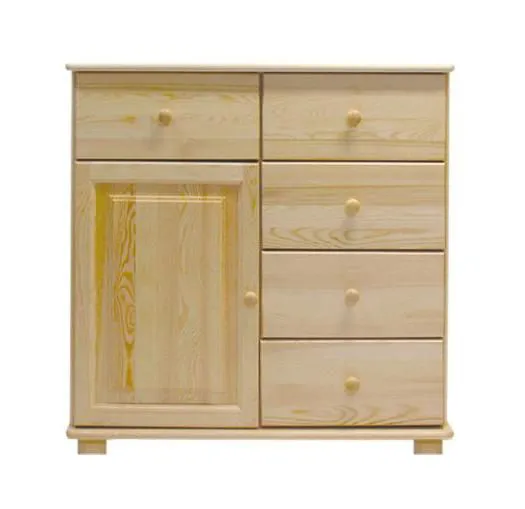 Küchenschrank, Mehrzweckschrank, Anrichte, 100 cm breit, Türen Anzahl 1, Höhe (cm) 100, Länge/Tiefe (cm) 100, Breite (cm) 47, Massivholz, Material Kiefer massiv, Küchenschrank, Mehrzweckschrank, Anrichte, 100 cm breit