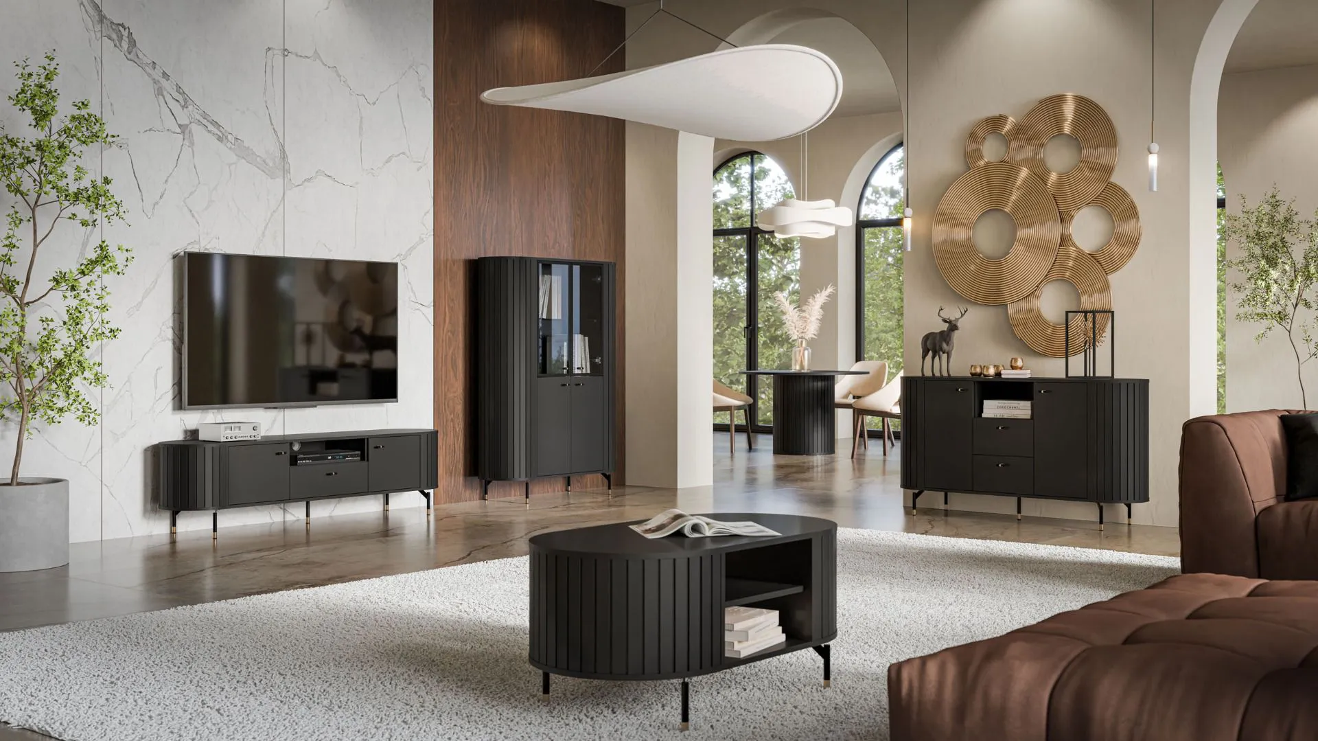 Stylisches Wohnzimmer Komplett