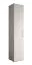 Schmaler Kleiderschrank mit genügend Einlegeböden Karpaten 09, Farbe: Weiß - Abmessungen: 236,5 x 50 x 47 cm (H x B x T)