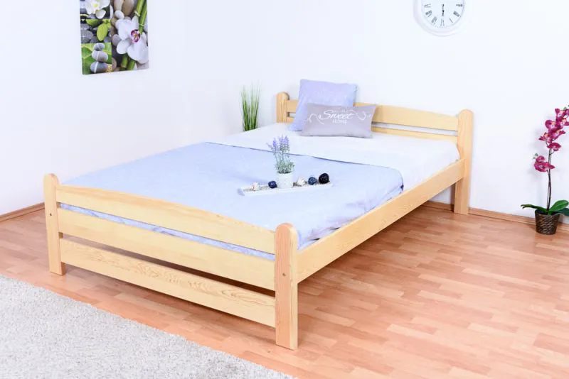 Einzelbett / Gästebett Kiefer massiv Vollholz natur 83, inkl. Lattenrost - 140 x 200 cm