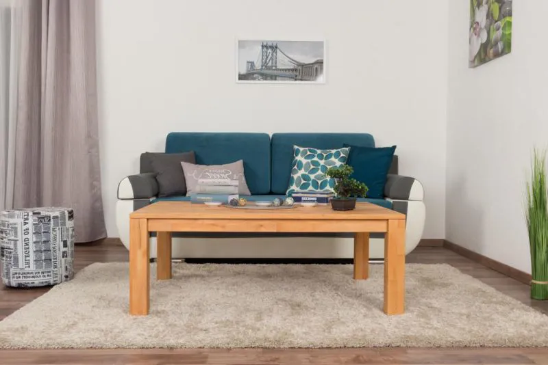 Couchtisch Kernbuche Massivholz Farbe: Natur 45x120x80 cm Abbildung