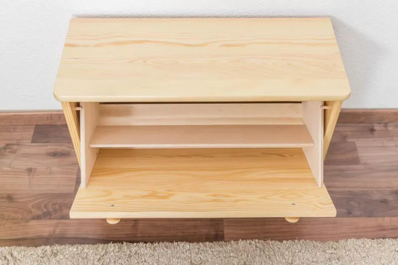 Massivholz-Schuhschrank, Farbe: Natur 44x72x30 cm Abbildung