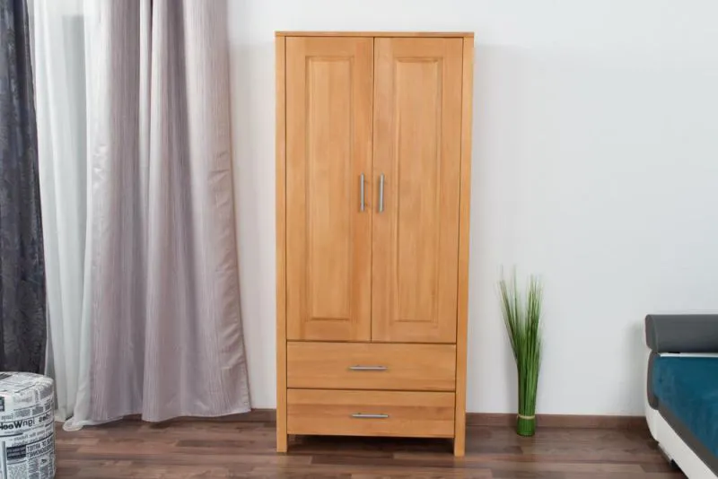 Schlafzimmer - Kleiderschrank, Kernbuche Massivholz - 180 x 90 x 40 cm (H x B x T) Abbildung