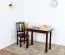 Stuhl Kiefer massiv Vollholz Walnussfarben Rustikal Junco 248 - Abmessungen: 91 x 35 x 44 cm (H x B x T)