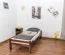 Einfaches Jugendbett / Kinderbett "Easy Premium Line" K1/1n, Buchenholz massiv, Dunkelbraun - Matratzenmaße 90 x 200 cm, elegant
