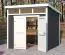 Gartenhaus G267 Carbongrau - 28 mm Blockbohlenhaus, Grundfläche: 5,97 m², Pultdach