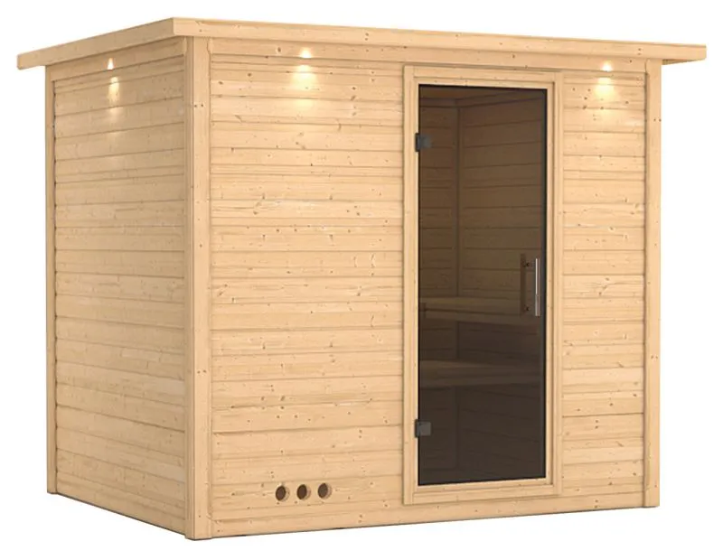 Sauna Camilia 06, 40 mm Wandstärke - 264 x 198 x 212 cm (B x T x H)