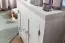 Badunterschrank im Landhausstil, Farbe: Weiß - Abmessungen: 56 x 57 x 30 cm (H x B x T), mit Siphonausparung