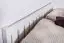 Jugendbett Kiefer massiv Vollholz weiß 65, inkl. Lattenrost - 180 x 200 cm (B x L)