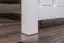 Doppelbett Kiefer massiv Vollholz weiß 65, inkl. Lattenrost - 180 x 200 cm (B x L)