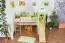 Kinder Hochbett mit Rutsche und Turm - Buche natur Massivholz 90x200 cm