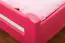Kinderbett / Jugendbett "Easy Premium Line" K1/2n, Buche Vollholz massiv rosa lackiert - Maße: 90 x 190 cm