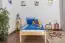 Kinderbett / Jugendbett Kiefer massiv Vollholz natur 86, inkl. Lattenrost - Abmessung 90 x 200 cm