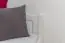 Einzelbett / Gästebett Kiefer massiv Vollholz weiß lackiert 86, inkl. Lattenrost - Abmessung 90 x 200 cm