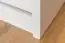 Schuhkommode Schuhschrank Kiefer Holz massiv, Farbe: Weiß 80x72x30 cm, Massivholz Schuhschrank