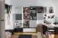 Modernes Hängeregal / Wandregal Marincho 91, mit drei Fächer, Schwarz, Maße: 107 x 107 x 32 cm, lange Lebensdauer, für Jugendzimmer