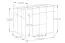 Gewächshaus Oregano 02, Ausführung:  Hohlkammerplatten 10 mm, Abmessungen: 306 x 406 x 247 cm  (L x B x H), Farbe: Schwarz