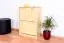 Schuhschrank Schuhkommode Holz massiv, Farbe: Natur 80x58x30 cm, für Garderobe, Vorzimmer, Flur
