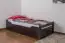 Bett mit Schubladen Buche 90 x 200 cm Schokobraun