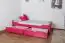 Bett mit Schubladen Buche 90 x 200 cm Rosa