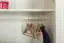 Kleiderschrank mit 4 Schubladen, Farbe: Weiß 195x135x59 cm