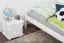 Kinderbett / Jugendbett Kiefer massiv Vollholz weiß lackiert 78, inkl. Lattenrost - 100 x 200 cm
