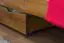 Schublade für Bett - Kiefer Vollholz massiv Eichefarben 001 - Abmessung 18,50 x 97,50 x 57 cm (H x B x T)