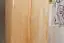 Kleiderschrank Massivholz natur 007 - Abmessung 190 x 90 x 60 cm (H x B x T)