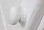 Nachtkommode Kiefer massiv Vollholz weiß lackiert 001 - Abmessung 54 x 43 x 33 cm  (H x B x T)