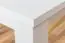 Couchtisch Kiefer massiv Vollholz weiß lackiert Junco 483 – Abmessung 50 x 120 x 60 cm