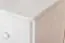 Kommode / Nachtkommode Kiefer massiv Vollholz weiß lackiert Junco 152 – Abmessung 55 x 80 x 42 cm