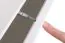 Außergewöhnliche Wohnwand Kongsvinger 83, Farbe: Eiche Wotan / Grau Hochglanz - Abmessungen: 160 x 270 x 40 cm (H x B x T), mit LED-Beleuchtung